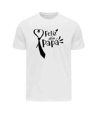 Playera con frase feliz día papá