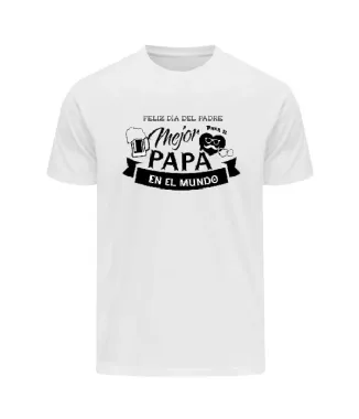 Playera con frase mejor papá en el mundo.