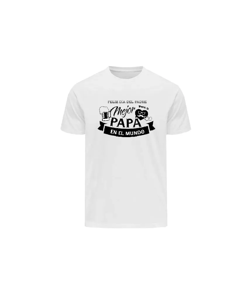 Playera con frase mejor papá en el mundo.