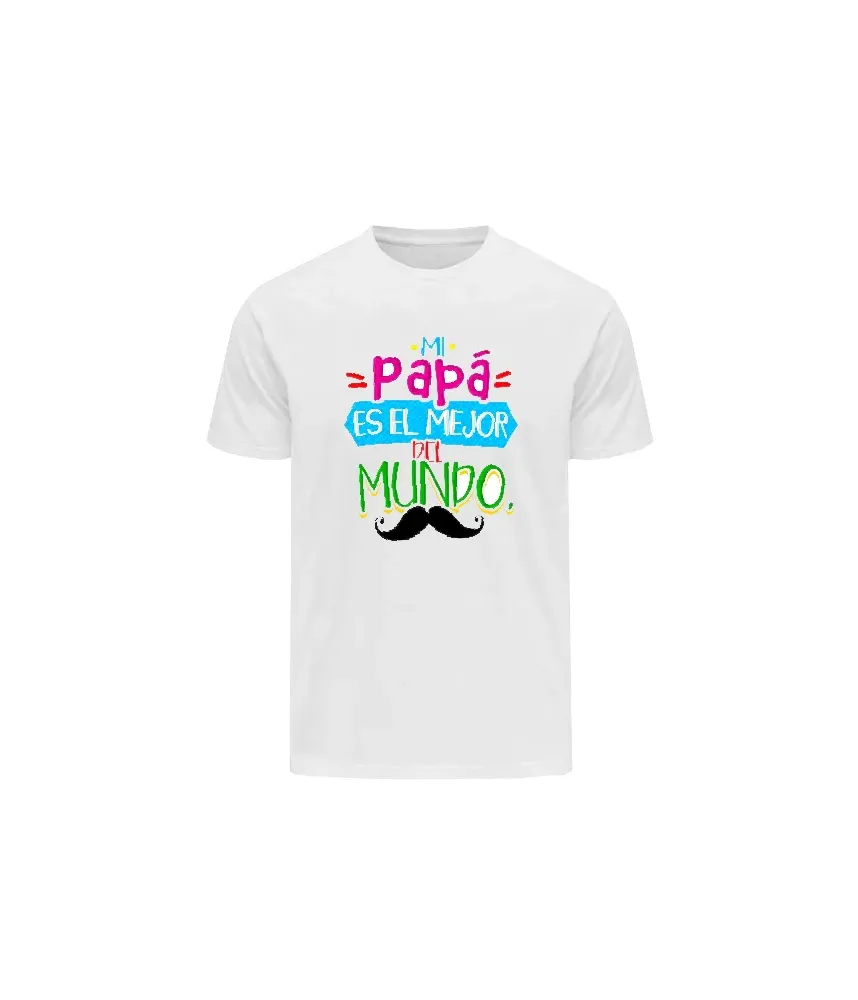Playera con frase mi papá es el mejor del mundo