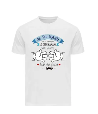 Playera con frase de tu mano