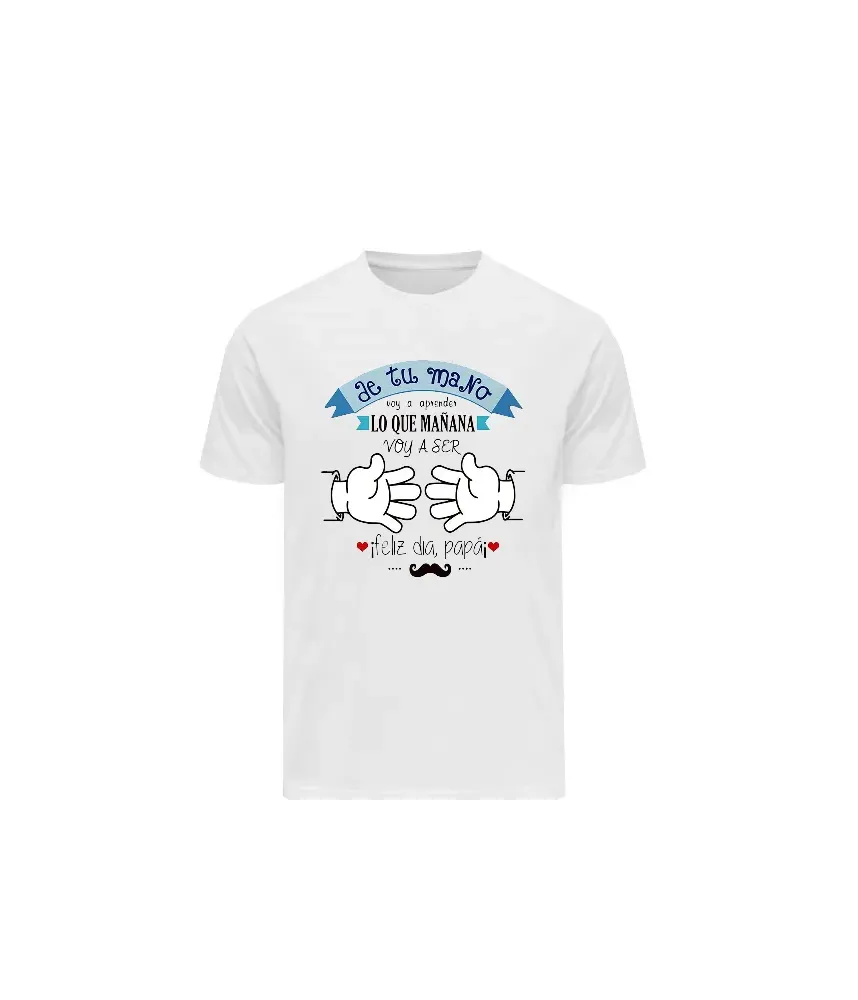 Playera con frase de tu mano