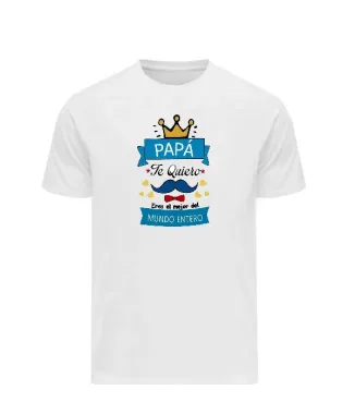 Playera con frase papá te quiero