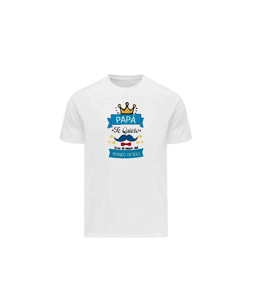 Playera con frase papá te quiero