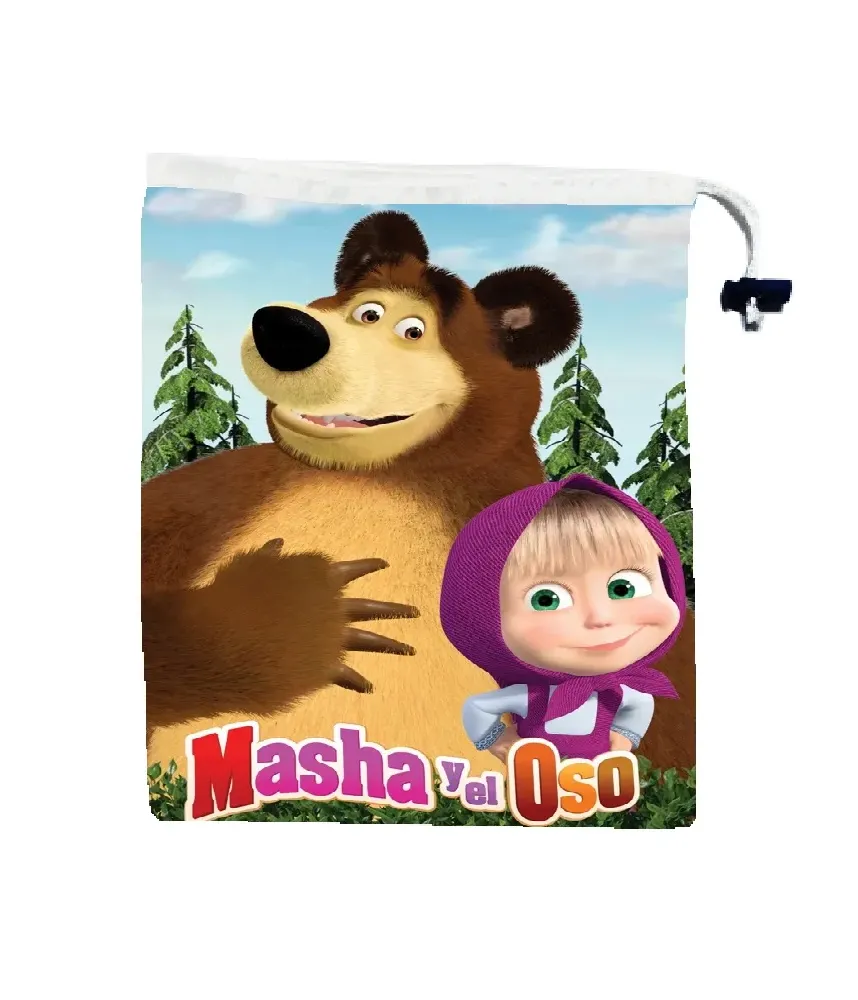 Costalitos personalizados Masha y el oso (12 piezas)