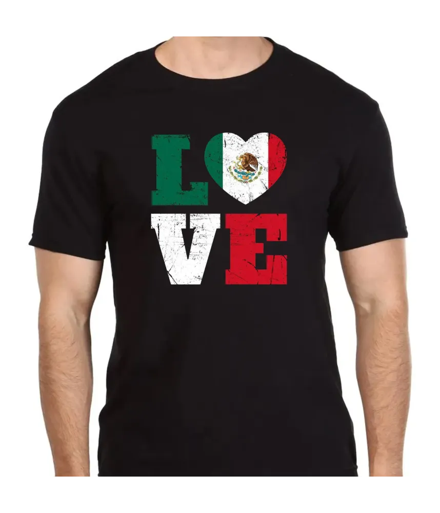 Playera love fiestas patrias