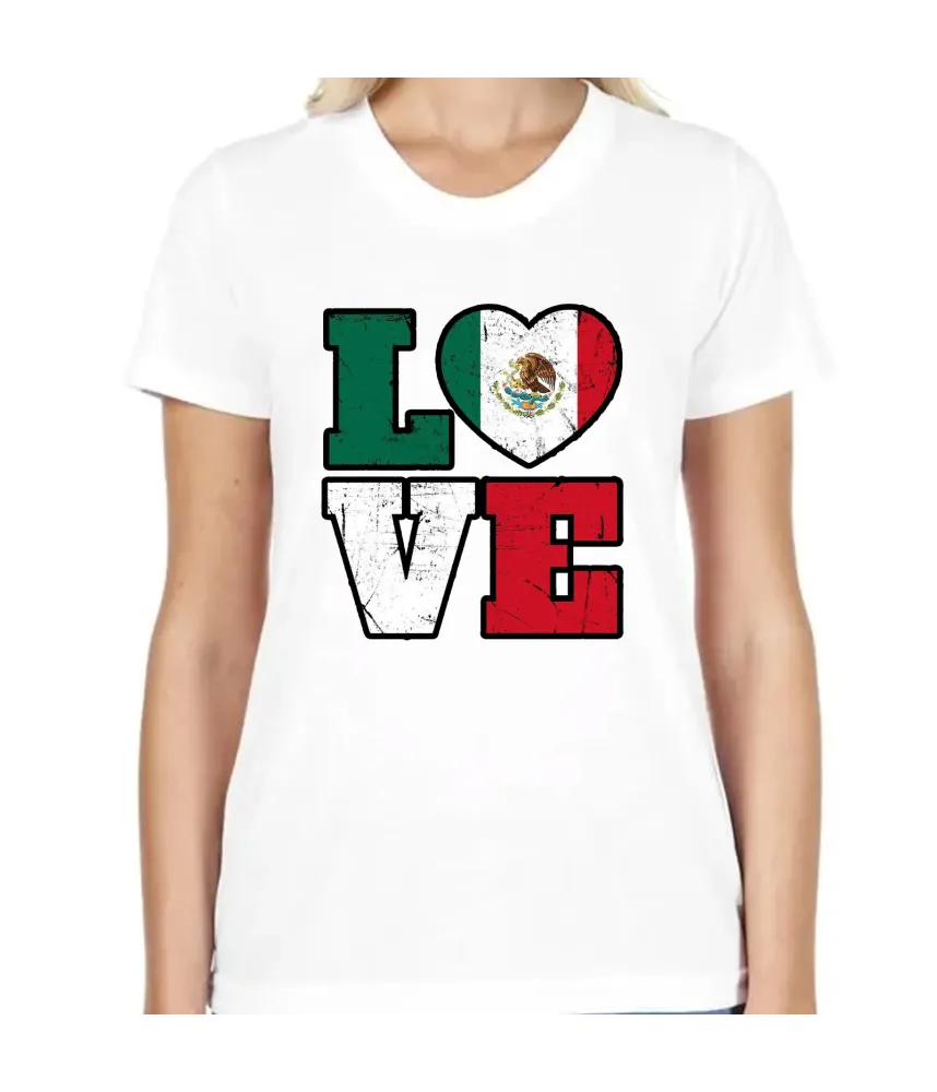 Playera love fiestas patrias