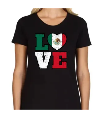 Playera love fiestas patrias