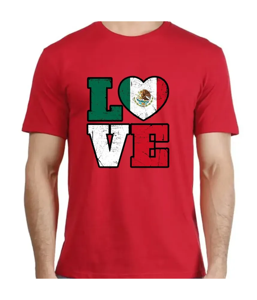 Playera love fiestas patrias