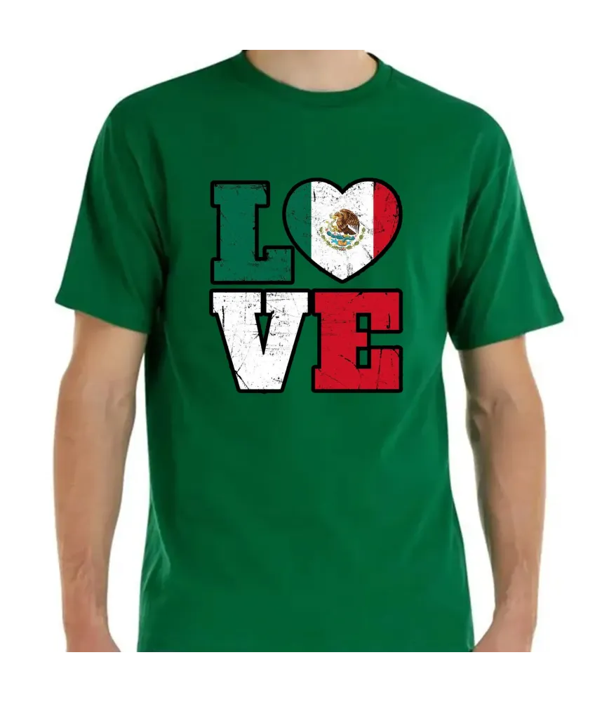 Playera love fiestas patrias