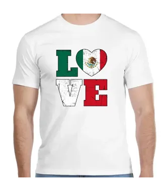 Playera love fiestas patrias