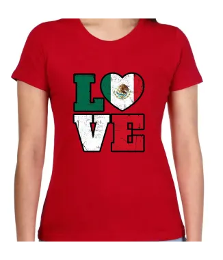 Playera love fiestas patrias
