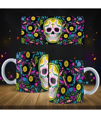 Taza día de los muertos