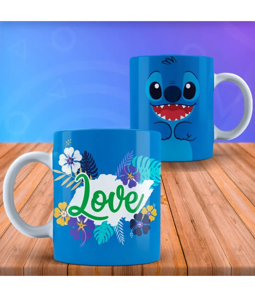 Taza con diseño Lilo & Stich