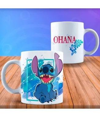 Taza con diseño Lilo & Stich