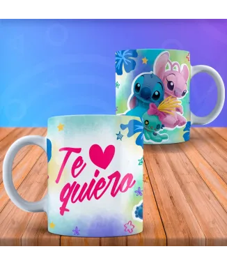 Taza con diseño Lilo & Stich