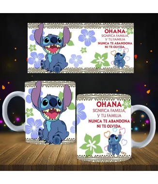 Taza con diseño Lilo & Stich